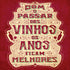 Azulejo Decorativo - Com o passar dos vinhos