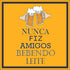 Azulejo Decorativo - Nunca fiz amigos bebendo leite