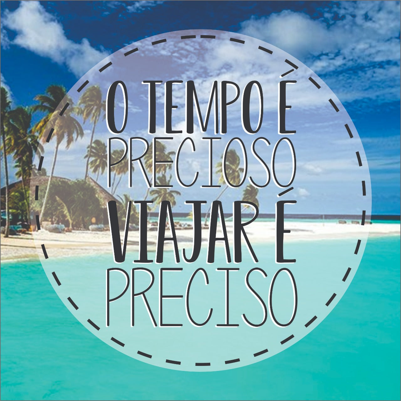 Azulejo Decorativo - O tempo é precioso