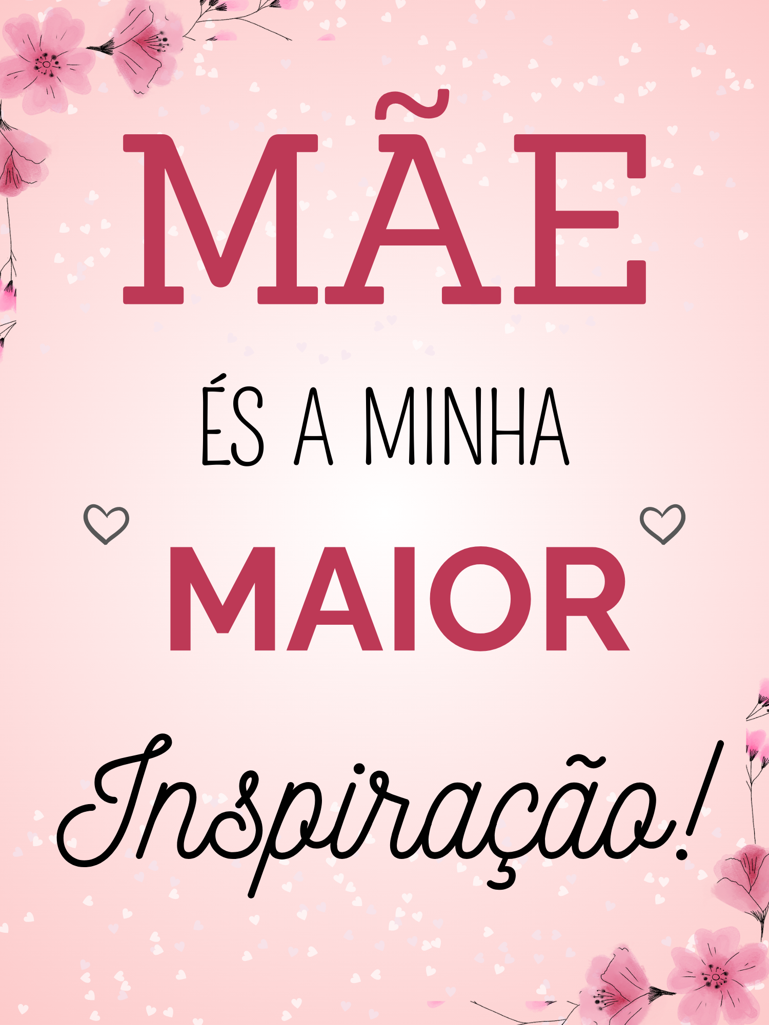 Azulejos Decorativo - Mãe és a minha maior inspiração