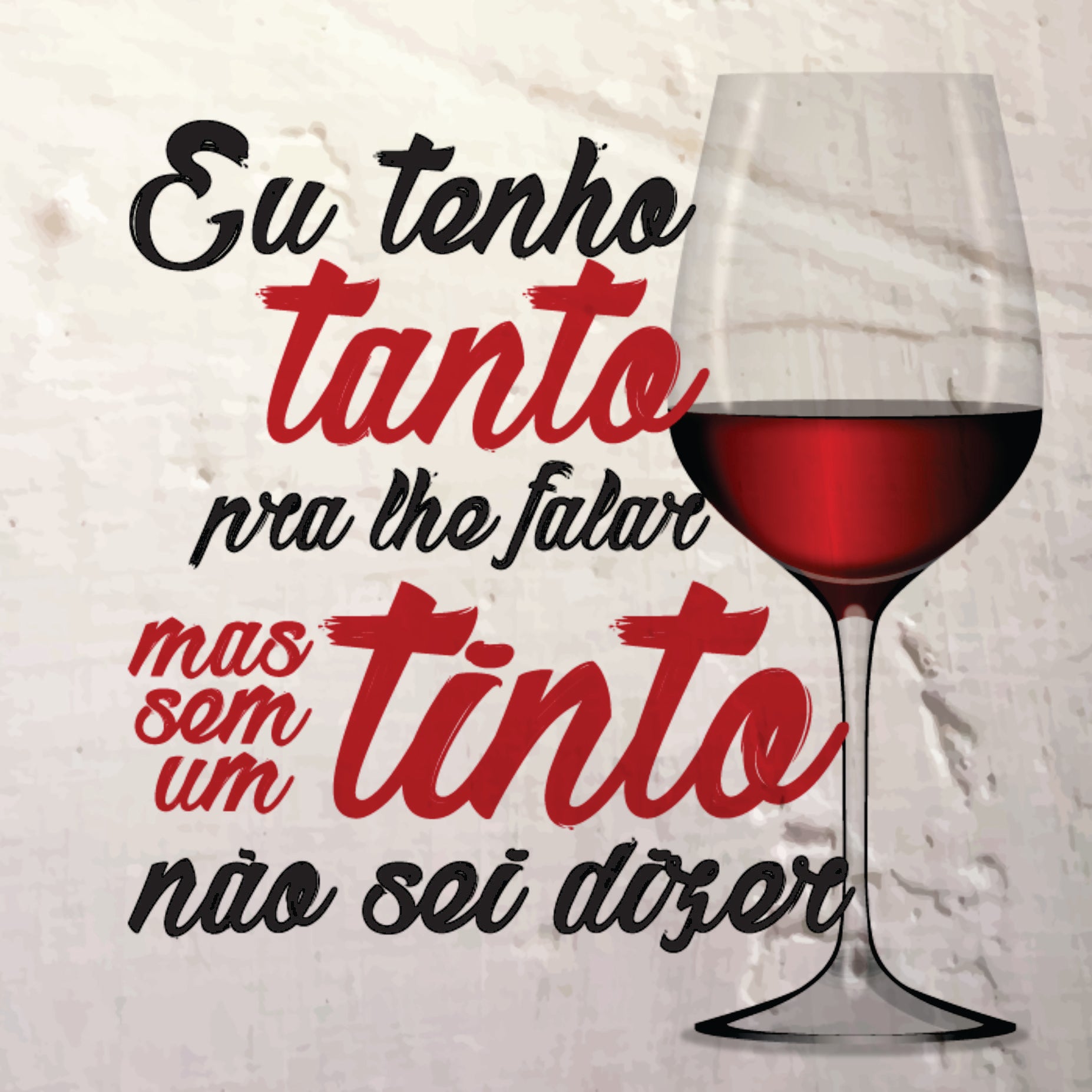 Azulejo Decorativo - Eu tenho tanto pra te falar
