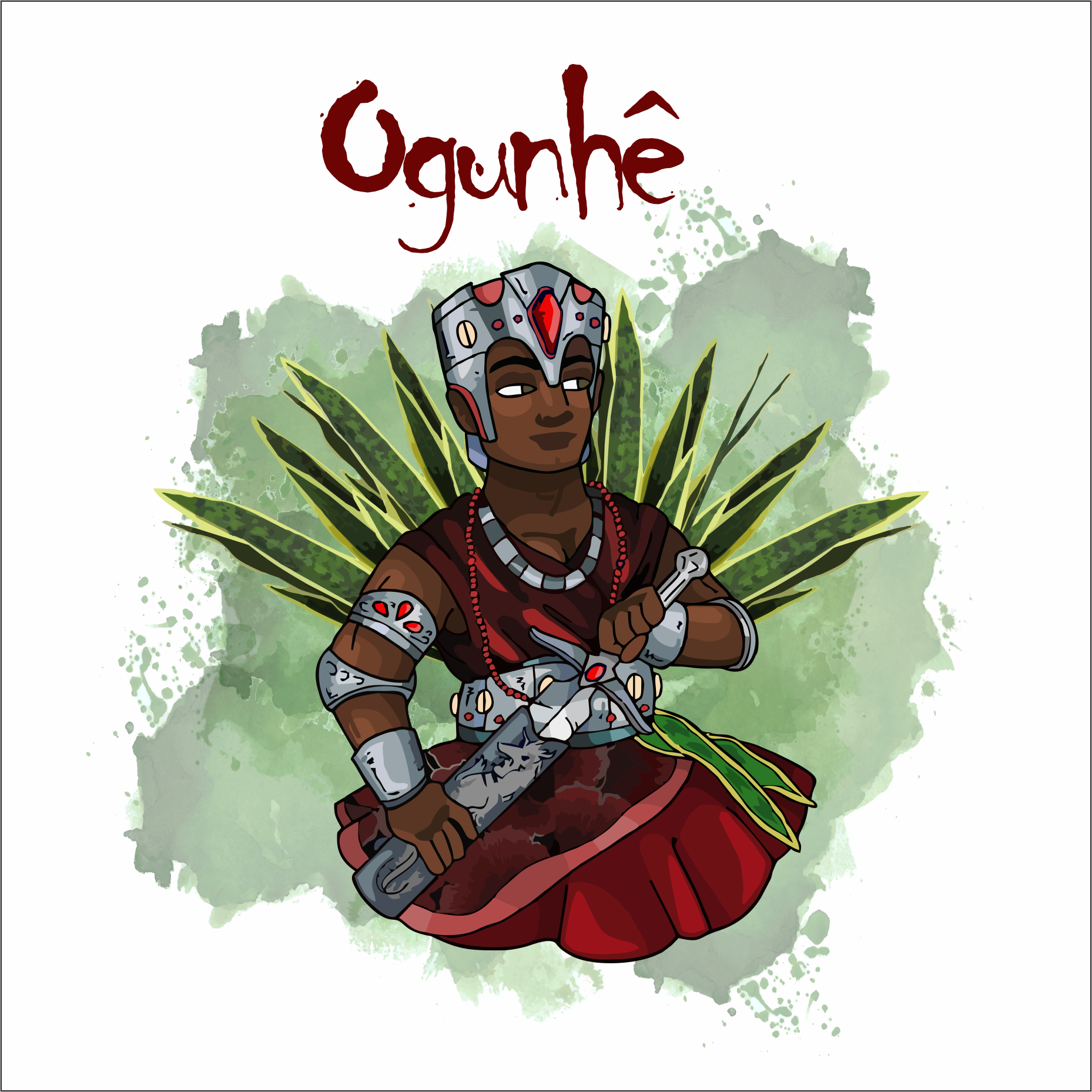 Azulejo Decorativo - Ogum