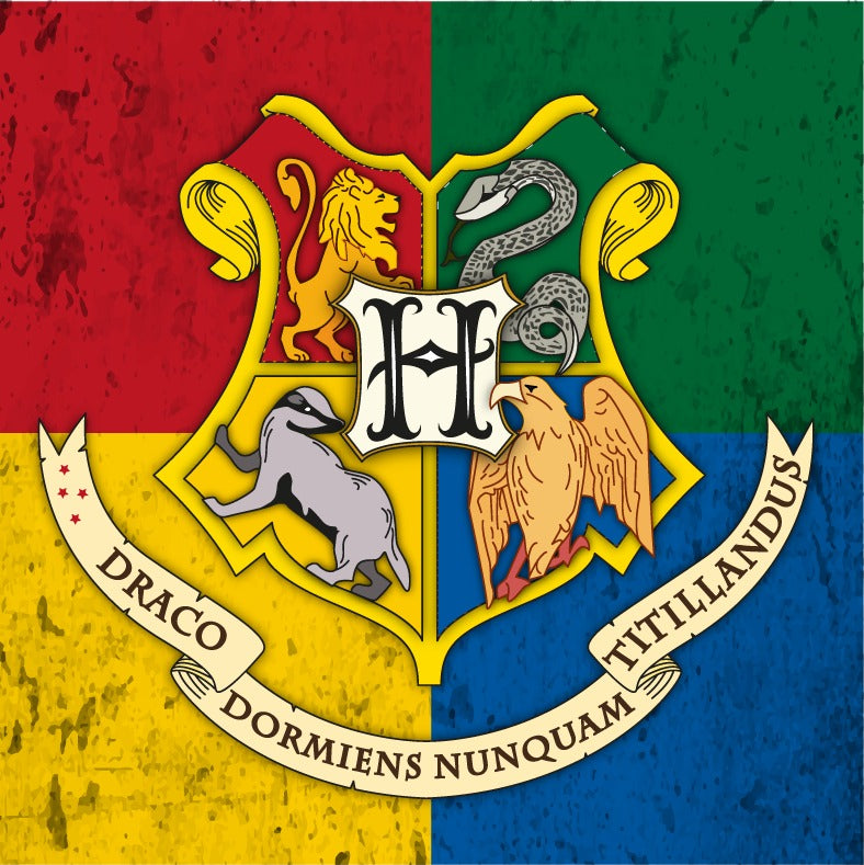 Azulejo das Casas de Hogwarts de Harry Potter